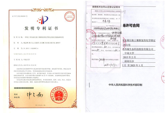 一種用於重金屬汙染土壤榴莲视频网站进入口的化學固定劑及其製備與應用 一種用於重金屬汙染土壤榴莲视频网站进入口的化學固定劑及其製備與應用